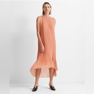 NWT Club Monaco pleated high low dress